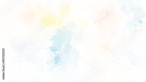 Colorful and bright watercolor background texture with grunge watercolor splashes, Abstract bright and shinny lovely soft color watercolor background, Beautiful and light color colorful background.