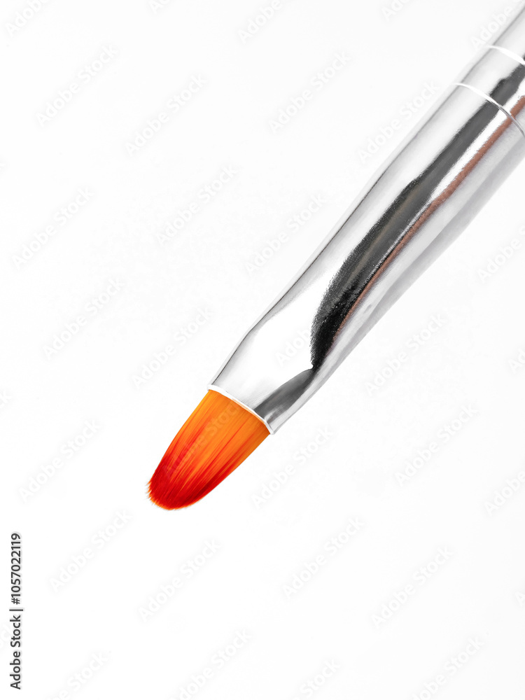 manicure brushes on a white background manicure brushes on a white background