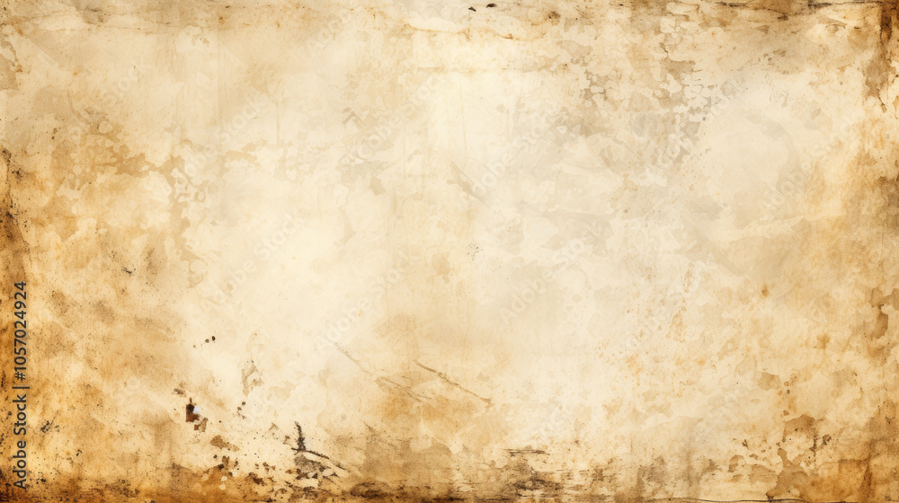 A rustic beige paper featuring a stained and weathered effect, reminiscent of old documents and artistic in style and appearance. A rustic beige paper featuring a stained and weathered effect, reminiscent of old documents and artistic in style and appearance.