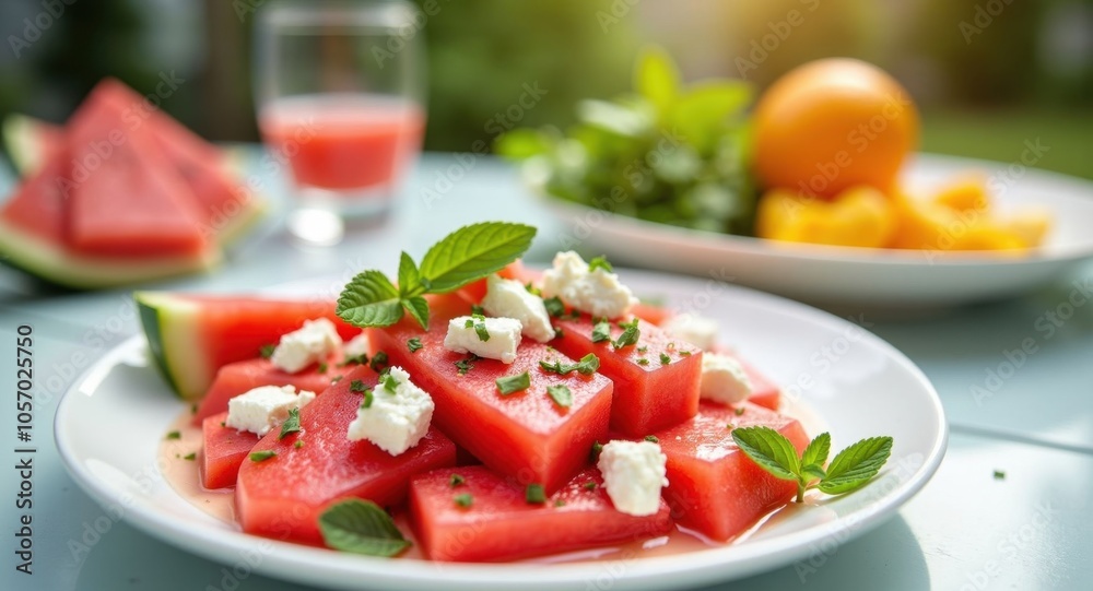 refreshing watermelon salad refreshing watermelon salad