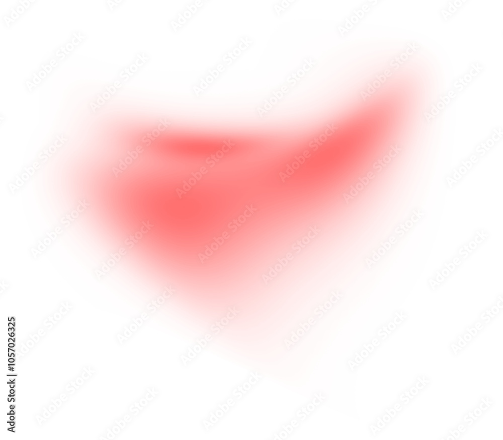 Red gradient on transparent background