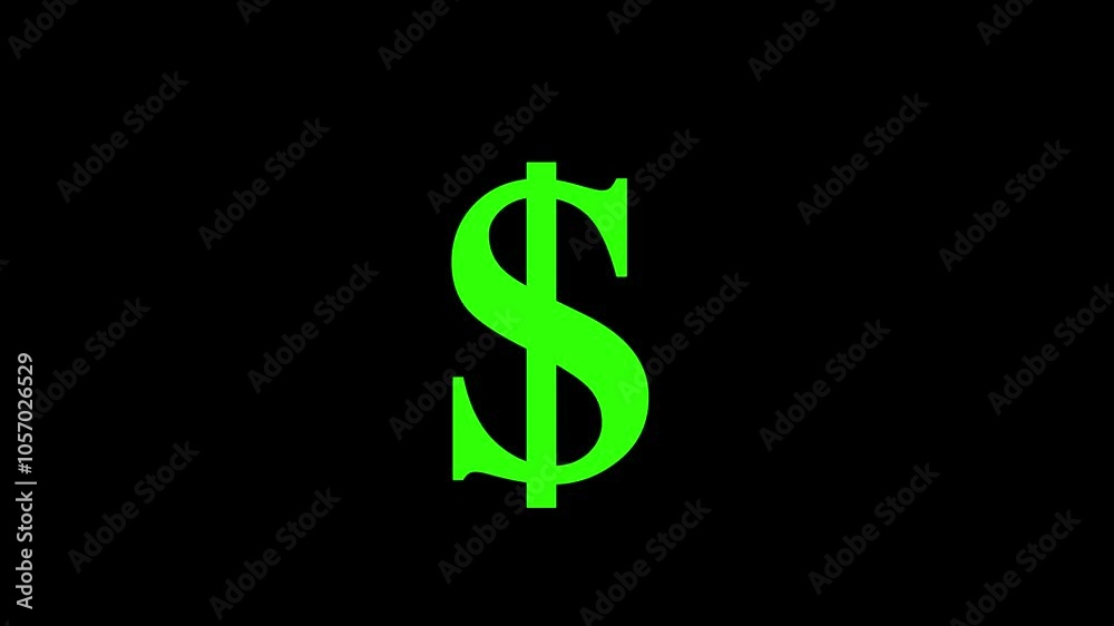 dollar icon on a black background. dollar icon on a black background.