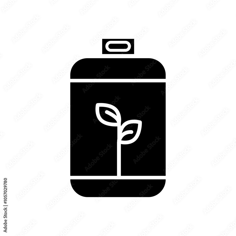 Biogas icon flat line symbol set. Biogas icon flat line symbol set.