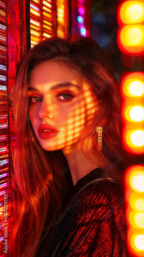realistic photography style raw, editorial photography, with lights and shadows that enhanced her beautiful figure realistic photography style raw, editorial photography, with lights and shadows that enhanced her beautiful figure
