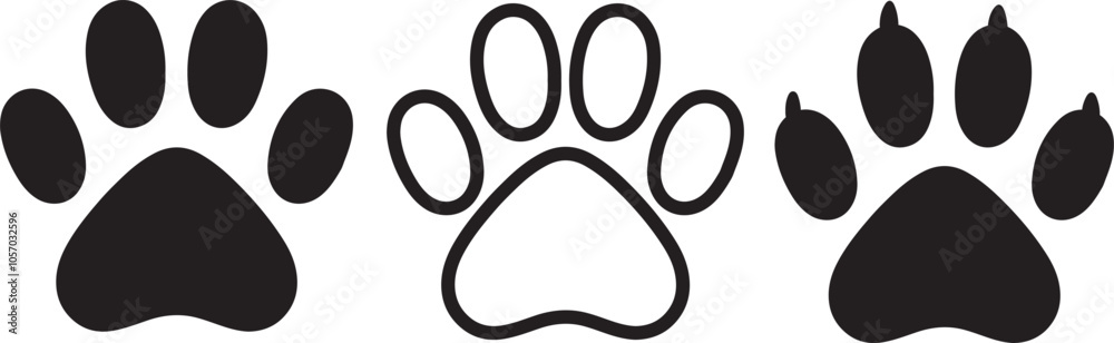 Unique Animal Paw Print Vectors to Add Natural Detail to Any Creative Project Unique Animal Paw Print Vectors to Add Natural Detail to Any Creative Project