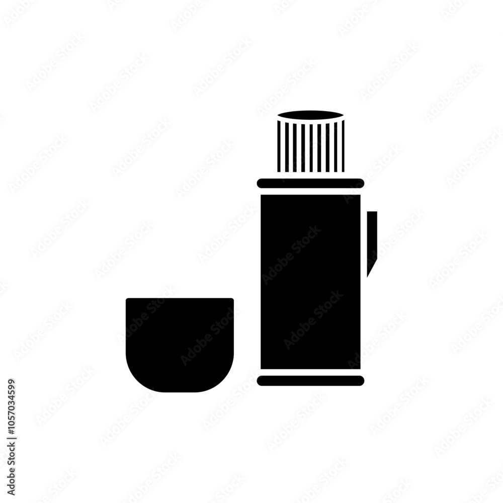 thermos icon flat line symbol set. thermos icon flat line symbol set.