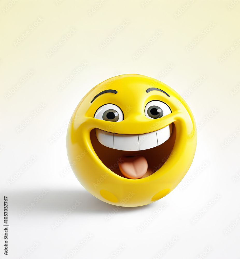 Fototapeta premium 3D laughing emoji 