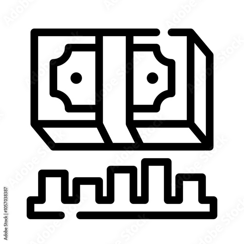 Icon Money Cash With Style Outline