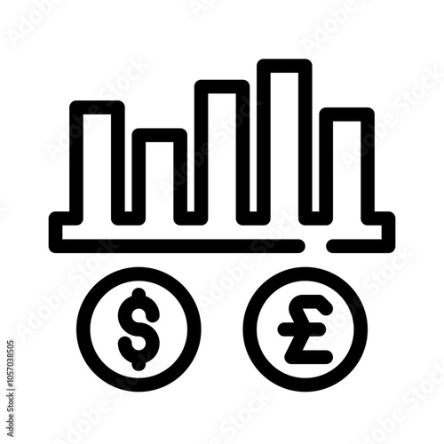 Icon Analysis Currency With Style Outline
