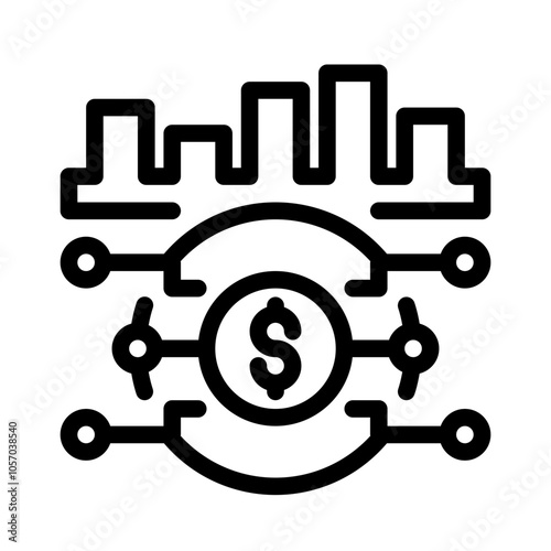 Icon Analysis Currency With Style Outline