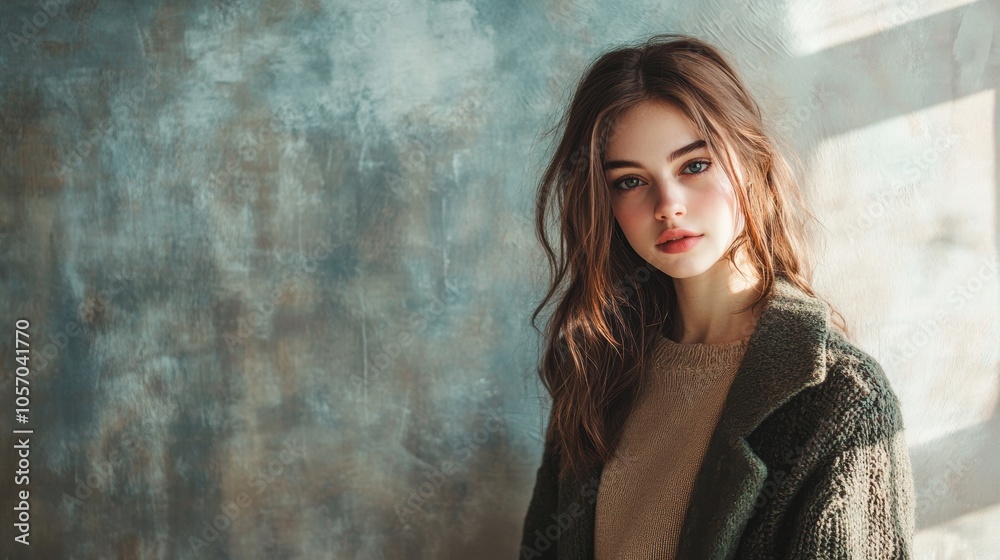 A stylish young woman poses elegantly against a gigapixel-high fidelity background capturing the essence of modern fashion and beauty A stylish young woman poses elegantly against a gigapixel-high fidelity background capturing the essence of modern fashion and beauty