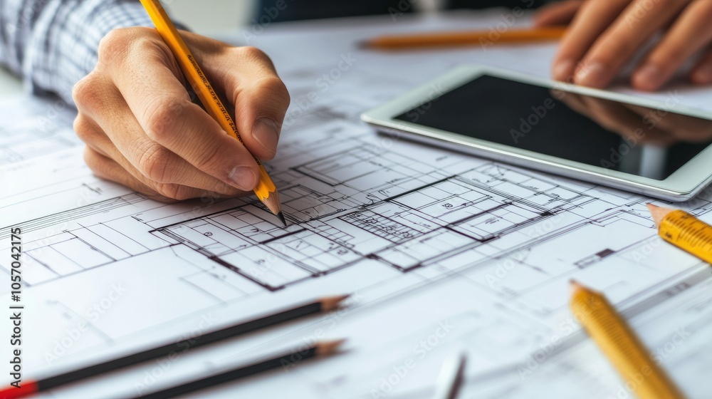 architect working on project architect working on project