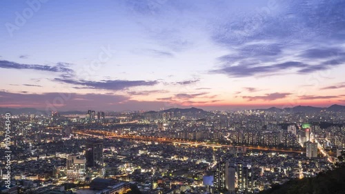 서울 용마산 도시야경
