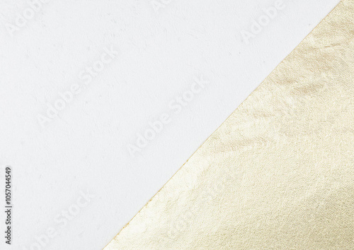 金色と白い和紙の背景