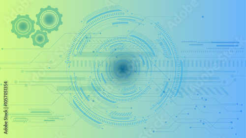 Abstract modern technology background for your design. futuristic sci fi technology pattern concept background