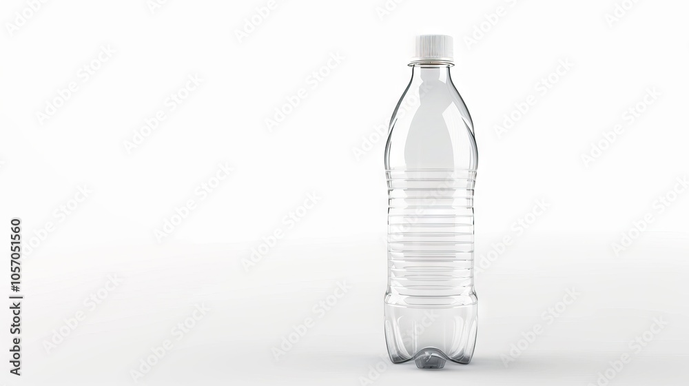 Empty plastic bottle isolated on white background Empty plastic bottle isolated on white background