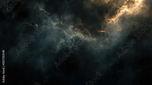 dark background with smoke smoke in the dark dark banner