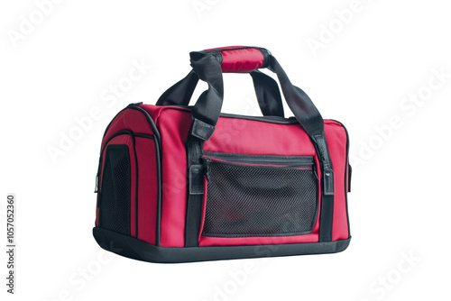 Red Travel Duffle Bag: A versatile and durable travel duffle bag in a bold red color, perfect for weekend getaways, gym trips, or everyday use. Featuring a spacious main compartment.