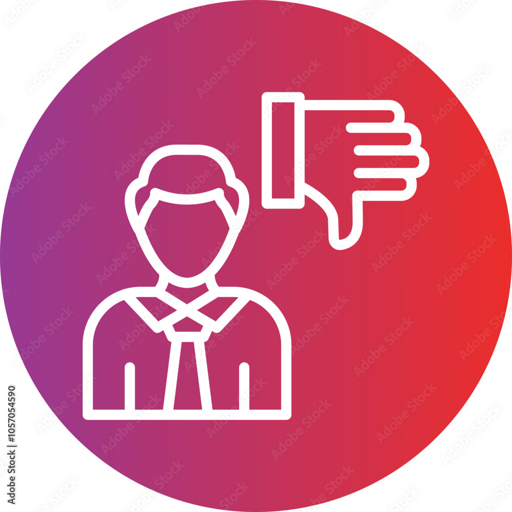Dissatisfied Icon Style Dissatisfied Icon Style