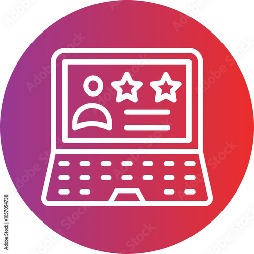 Online Rating Icon Style