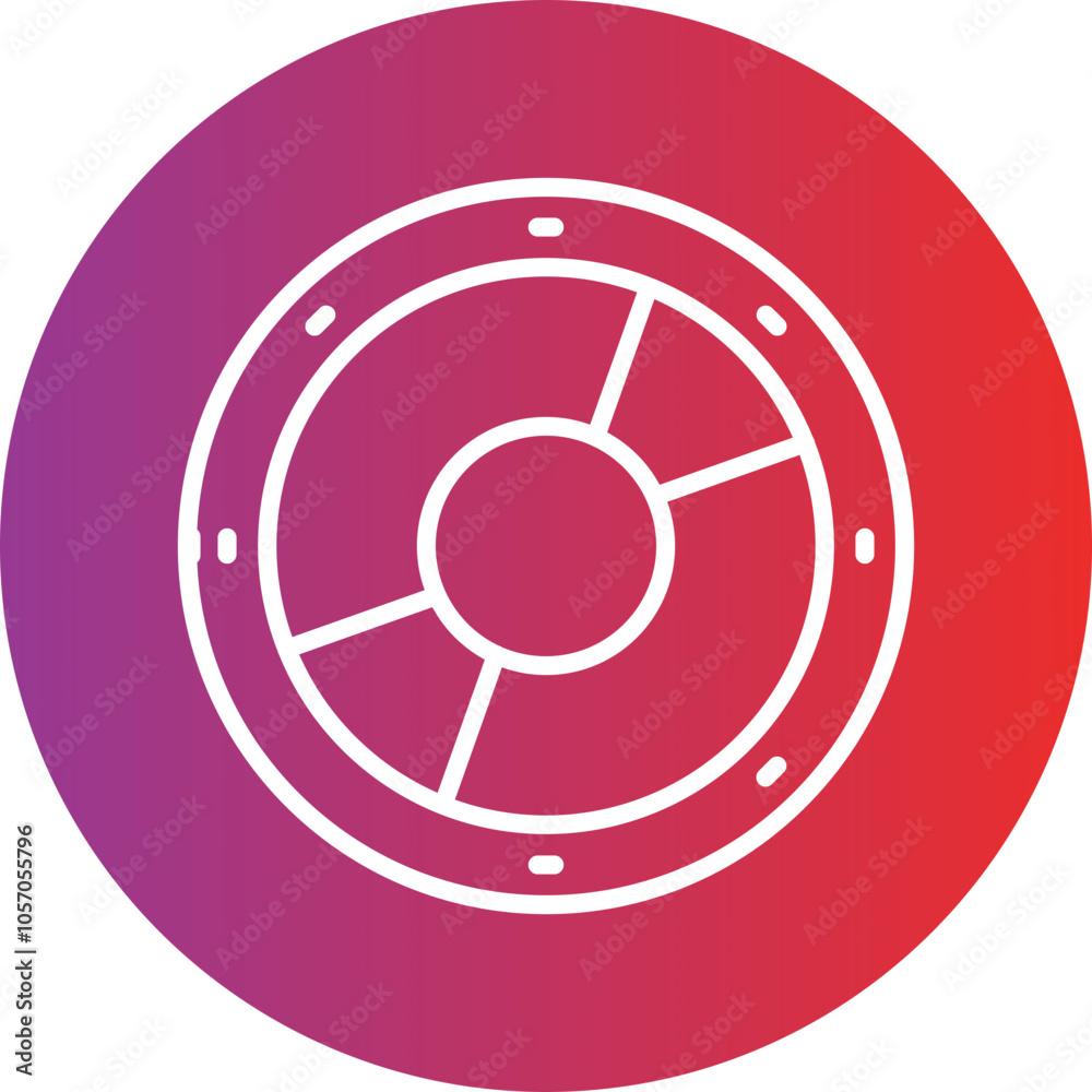 Viking Shield Icon Style Viking Shield Icon Style
