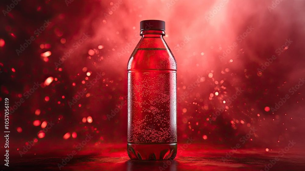 energy drink bottle with red energetic background energy drink bottle with red energetic background