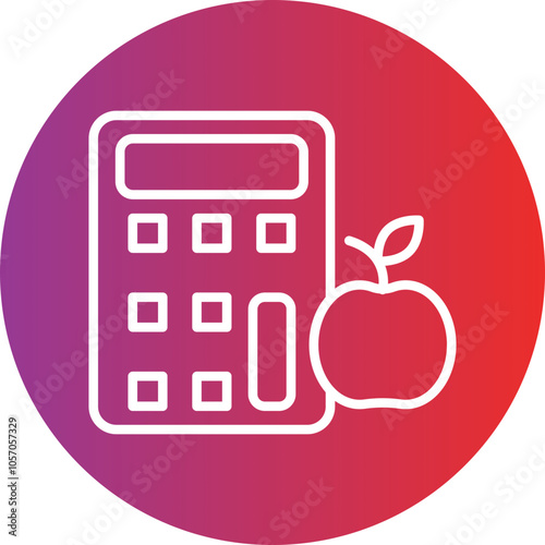 Calorie Calculator Icon Style