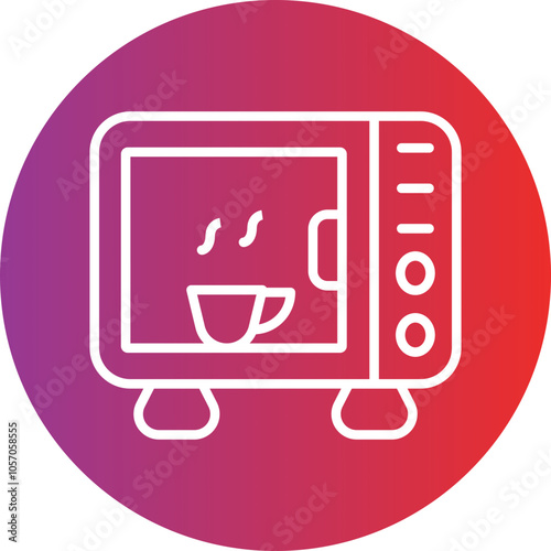 Coffee Oven Icon Style