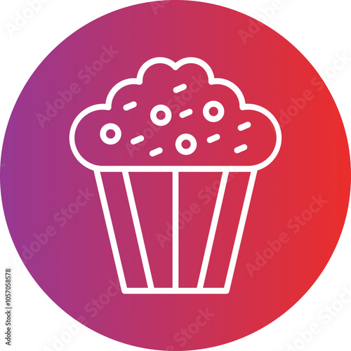 Coffee Muffin Icon Style