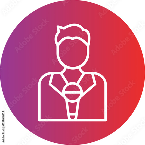 Journalist Male Icon Style
