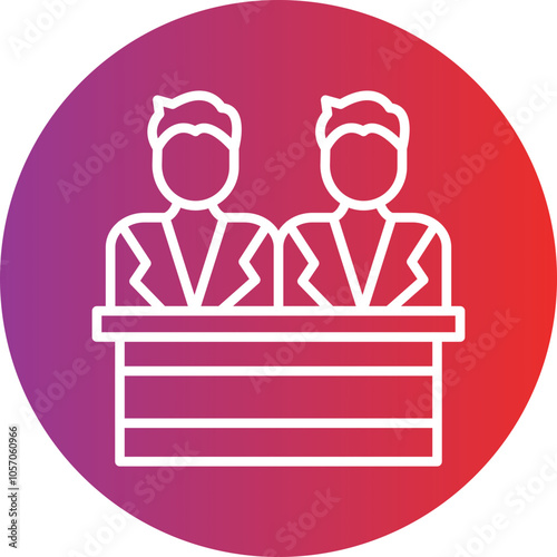 Juror Male Icon Style