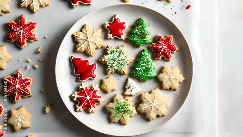 Cookie Press Disc Christmas Cookie ai generative Cookie Press Disc Christmas Cookie ai generative
