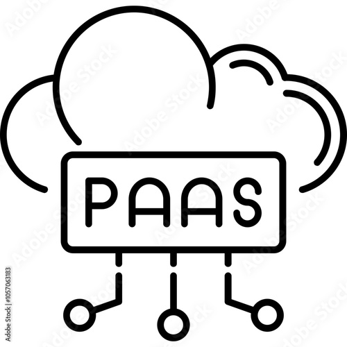 Cloud PaaS Icon