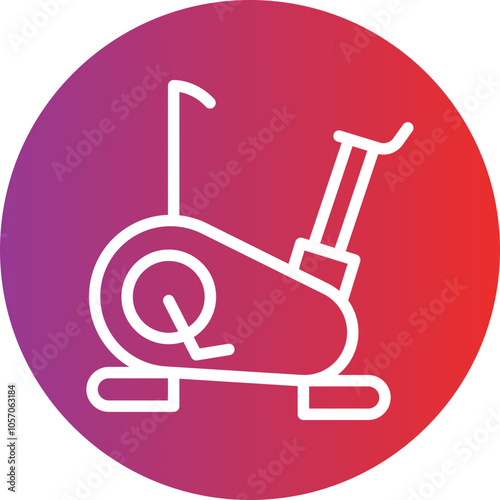 Bicycle Simulator Icon Style