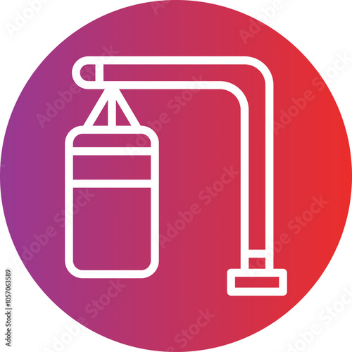 Punching Bag Icon Style