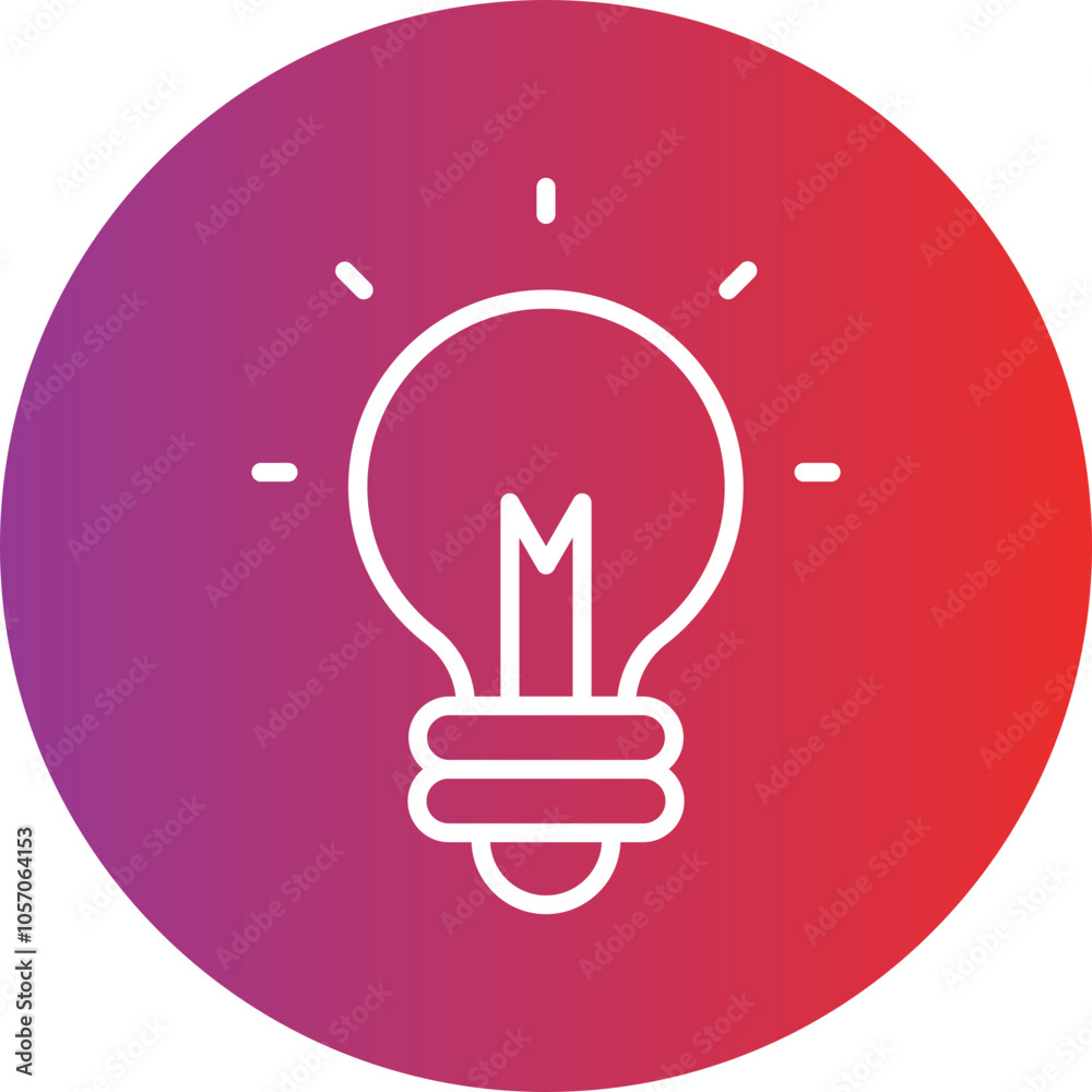 Incandescent Light Bulb Icon Style Incandescent Light Bulb Icon Style