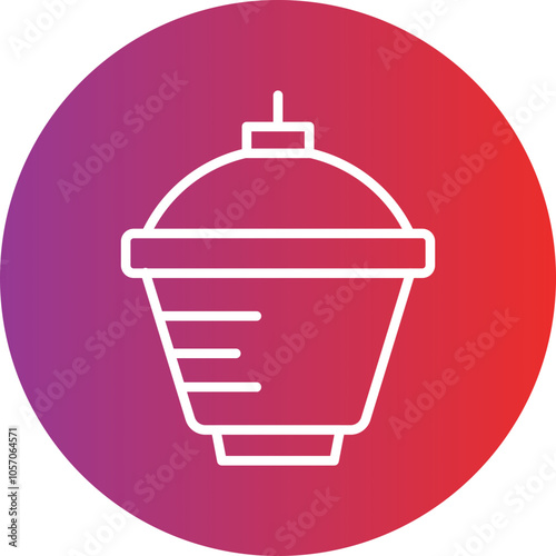 Crucible And Cover Icon Style