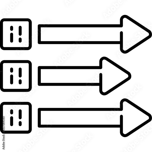 Infographic Arrows Icon