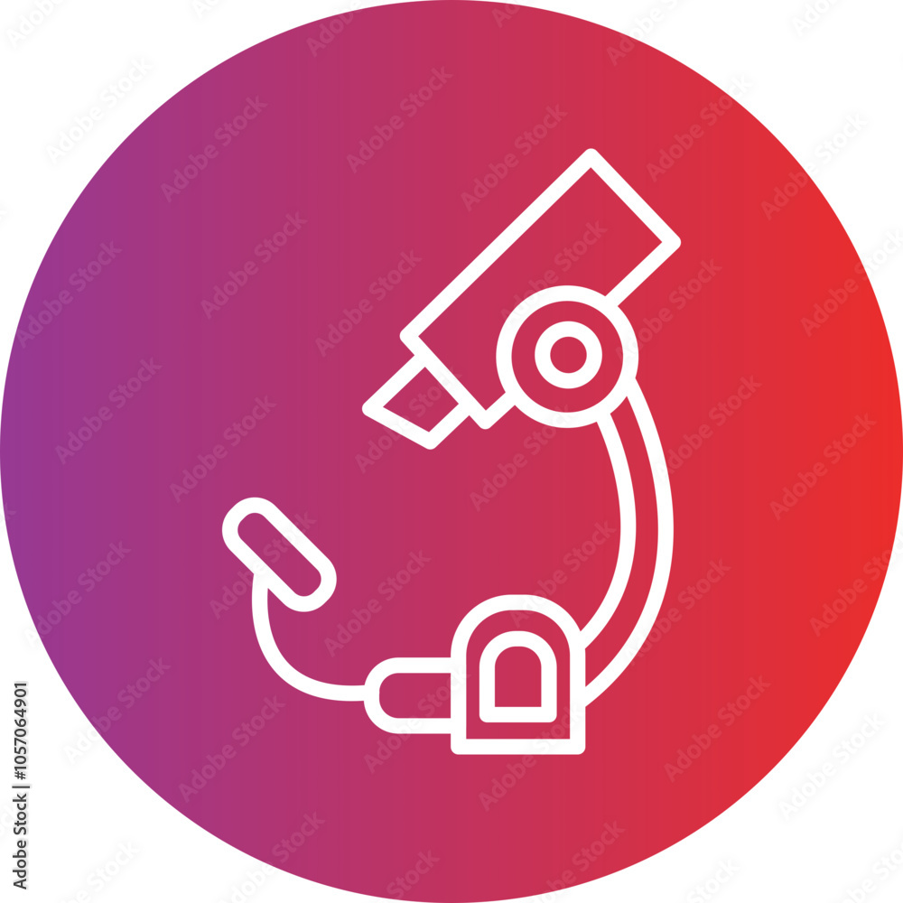 Digital Microscope Icon Style Digital Microscope Icon Style