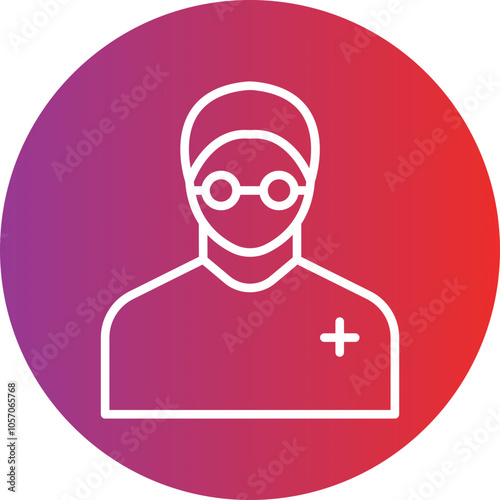 Children Eye Specialist Icon Style