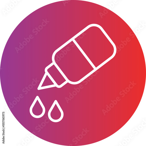 Medical Eye Drops Icon Style