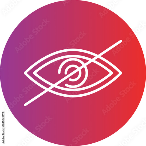 Legal Blindness Icon Style