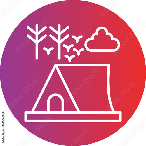 Camping Icon Style