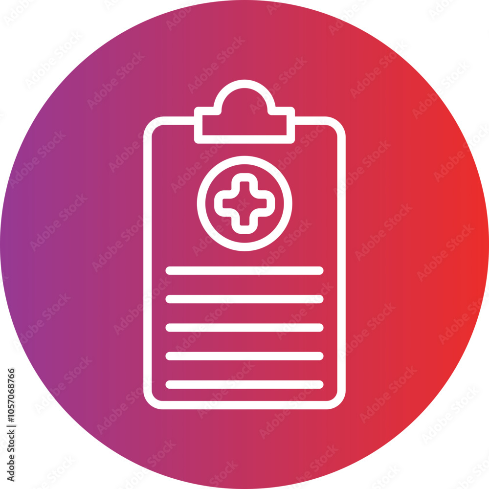 Medical Report Icon Style Medical Report Icon Style
