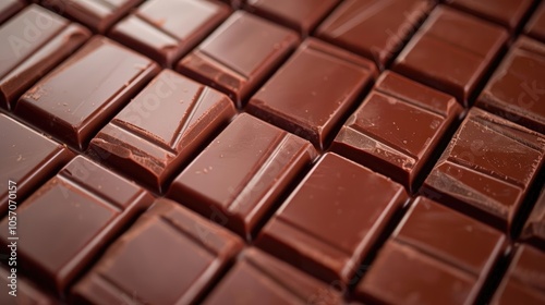 Close-up RAW Style of Artisanal dark chocolate bar molding, bean-to-bar process photo