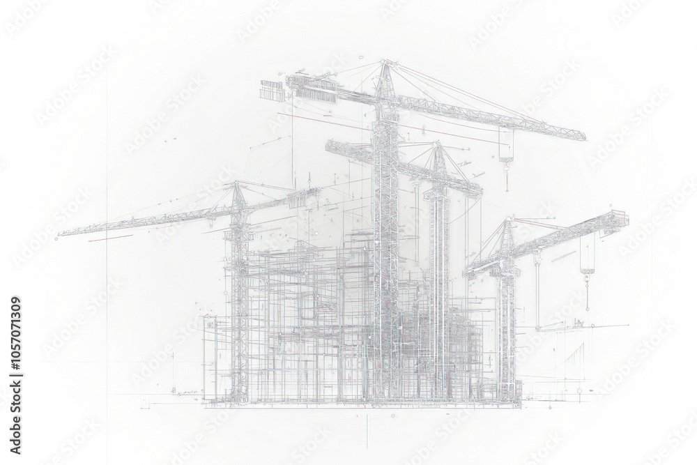 PNG Digital construction site blueprint architectural illustration architecture. PNG Digital construction site blueprint architectural illustration architecture.
