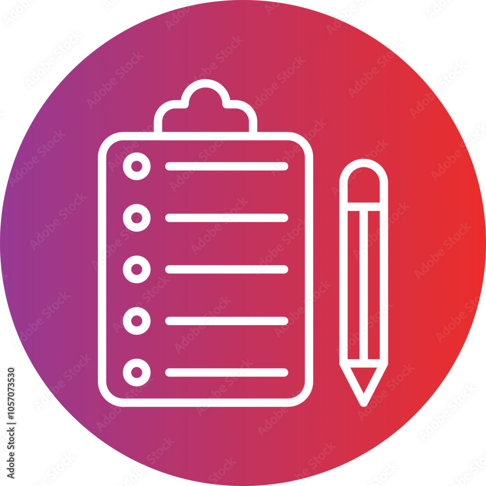 School Test Icon Style