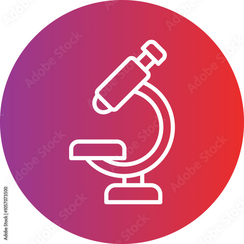 Microscope Icon Style