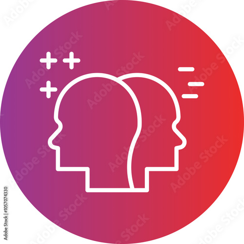 Bipolar Disorder Icon Style