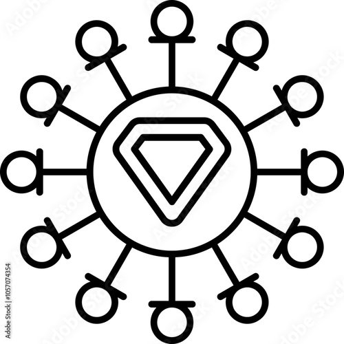 Insurance Network Icon